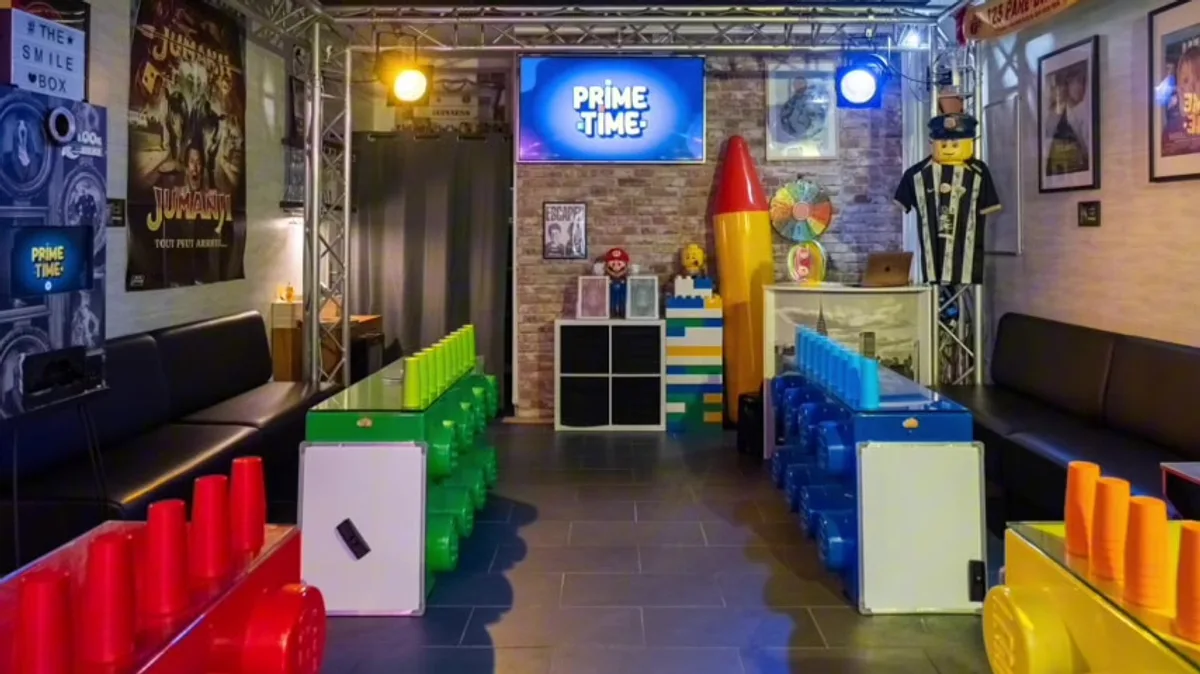 Salle Prime Time installée pour le show
